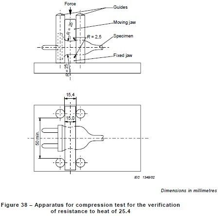 IEC60884-1 диаграмма 38 машина для испытания на сжатие статьи 24,19 сопротивления жары